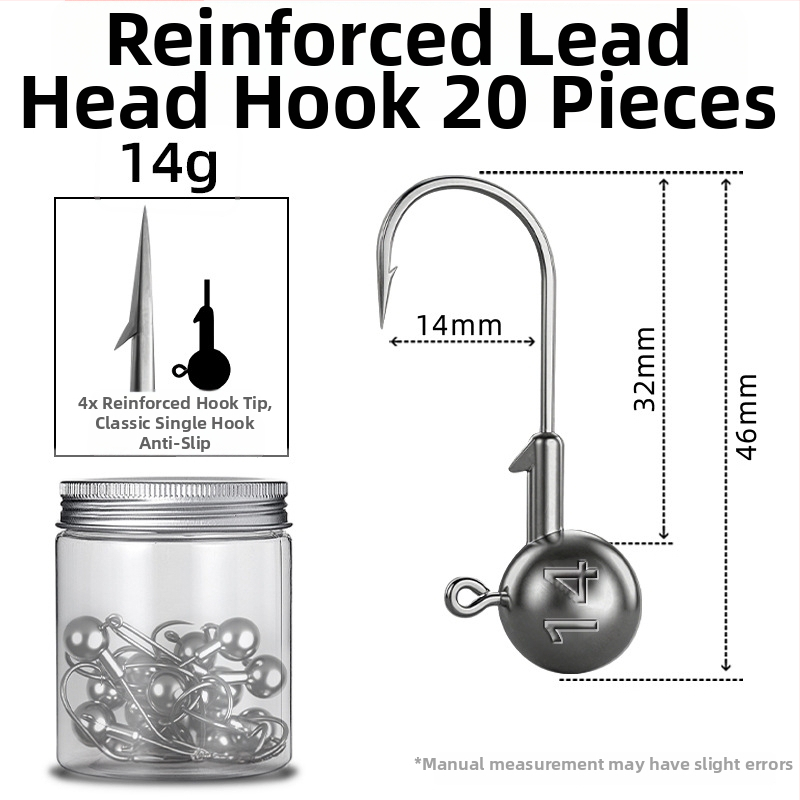 Seelucker cârlig cu cap de plumb, cu dinți, ambalaj 10 000 de bucăți, pentru pescuit în rezervoare.