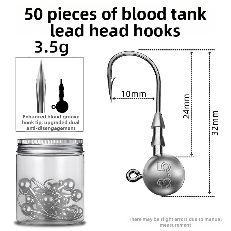 Seelucker cârlig cu cap de plumb, cu dinți, ambalaj 10 000 de bucăți, pentru pescuit în rezervoare.