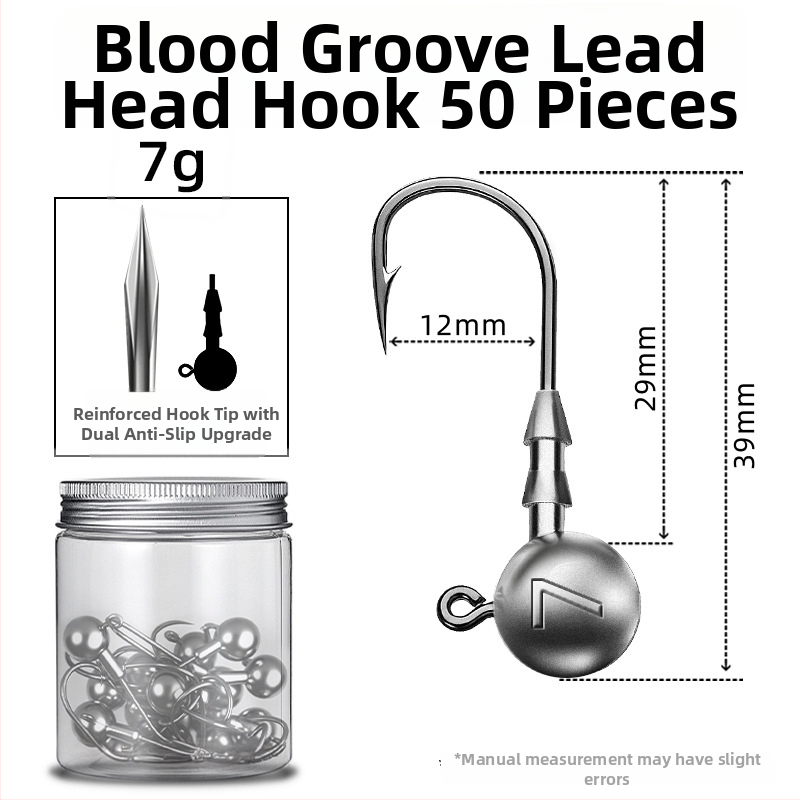 Seelucker cârlig cu cap de plumb, cu dinți, ambalaj 10 000 de bucăți, pentru pescuit în rezervoare.