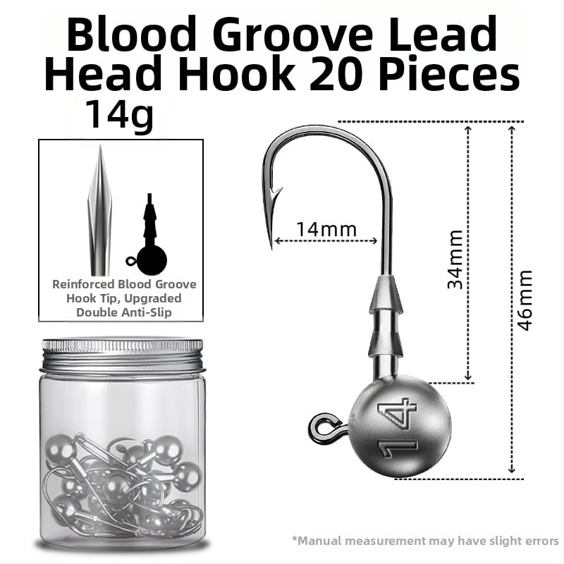 Seelucker cârlig cu cap de plumb, cu dinți, ambalaj 10 000 de bucăți, pentru pescuit în rezervoare.