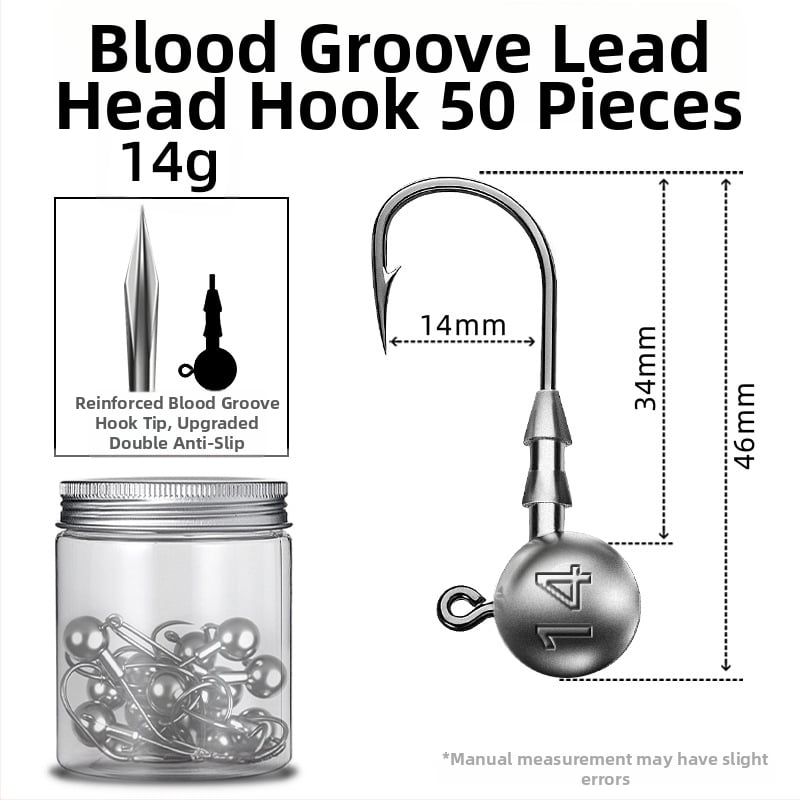 Seelucker cârlig cu cap de plumb, cu dinți, ambalaj 10 000 de bucăți, pentru pescuit în rezervoare.