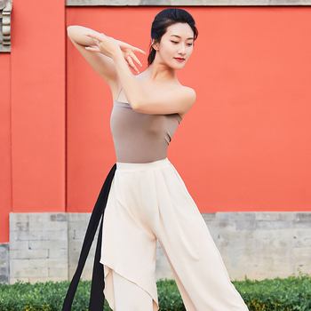 Női táncos felső ruha - varrás nélküli nylon anyag, 95% bélés, mellkas panellel, balett, népi, latin és társastánc