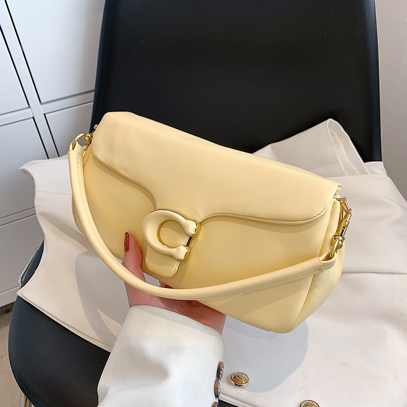 Clouds zenska PU mala kvadratna torbica — naramenicu preko ramena ili crossbody, horizontalni kvadratni oblik, zatvaranje kapicom, unutarnja džep sa zipom