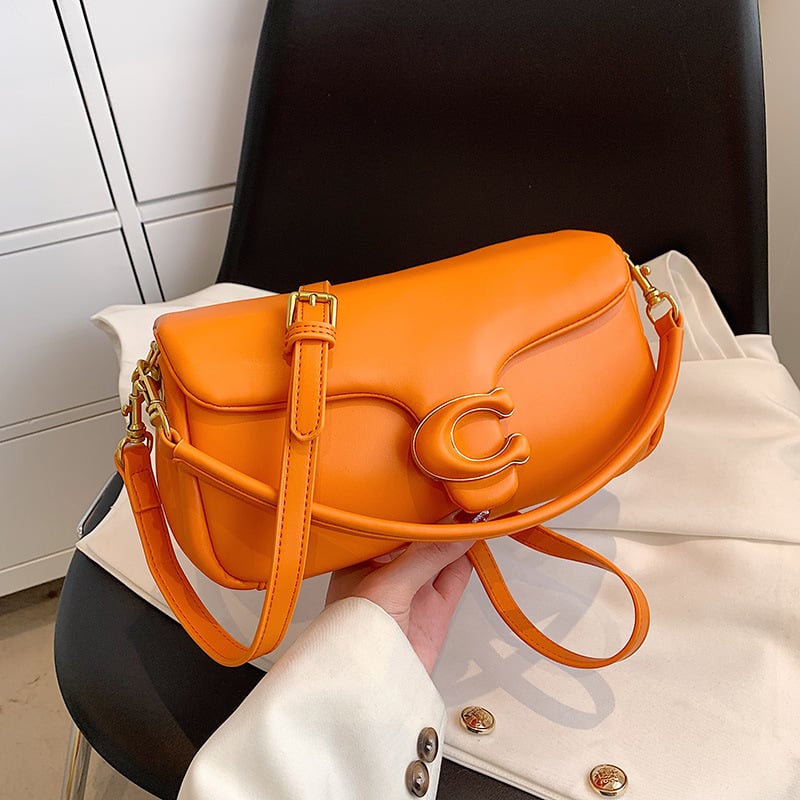 Clouds zenska PU mala kvadratna torbica — naramenicu preko ramena ili crossbody, horizontalni kvadratni oblik, zatvaranje kapicom, unutarnja džep sa zipom