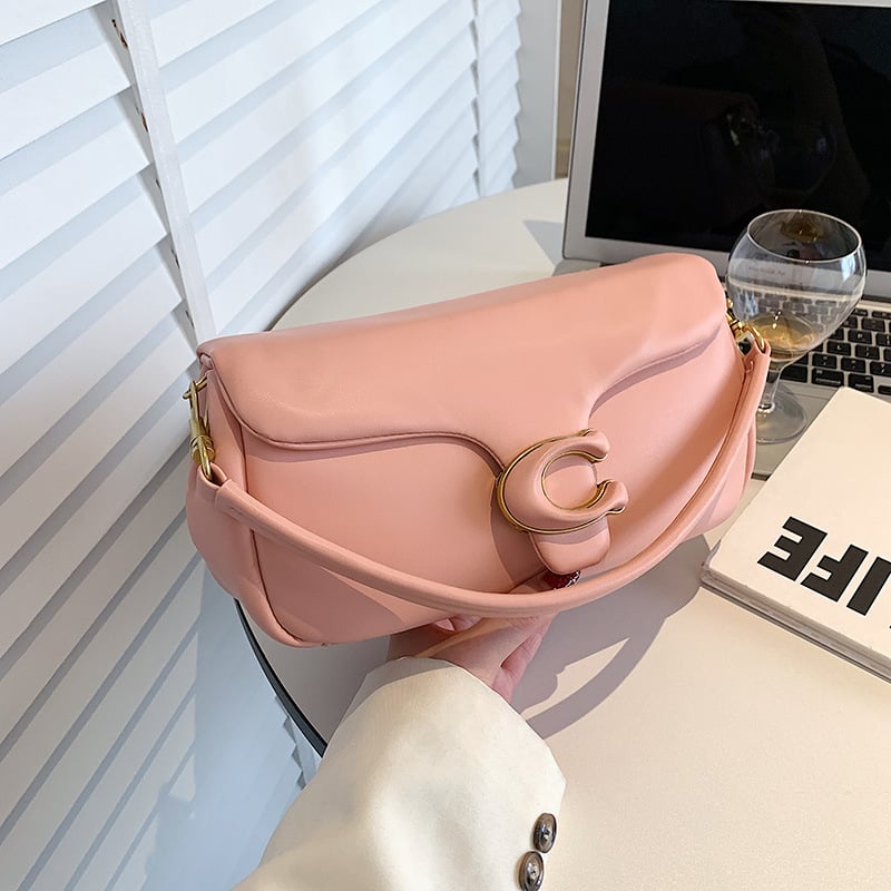 Clouds zenska PU mala kvadratna torbica — naramenicu preko ramena ili crossbody, horizontalni kvadratni oblik, zatvaranje kapicom, unutarnja džep sa zipom