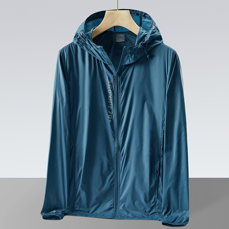 Vonkajšia vetrovka s kapucňou, unisex, UV 70+ ochrana, nepremokavá