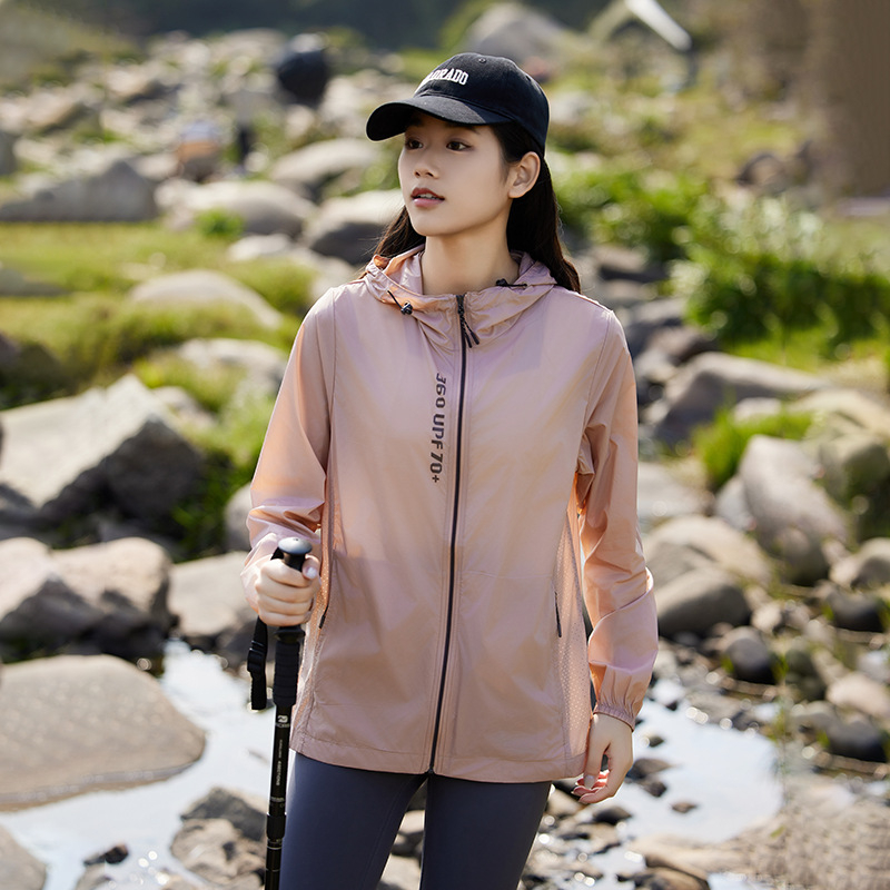 Vonkajšia vetrovka s kapucňou, unisex, UV 70+ ochrana, nepremokavá