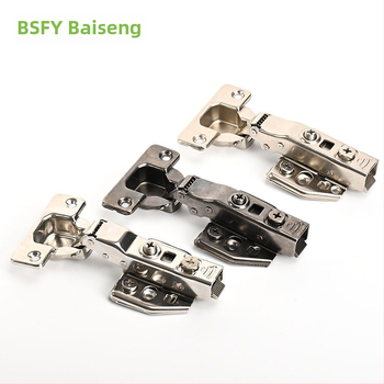 Ανοξείδωτος μεντεσές ντουλάπας με 3D αποσβεστικό μηχανισμό, αποσπώμενος, πάχος 3,5 mm, κατάλληλος για διάφορες πόρτες ντουλαπιών