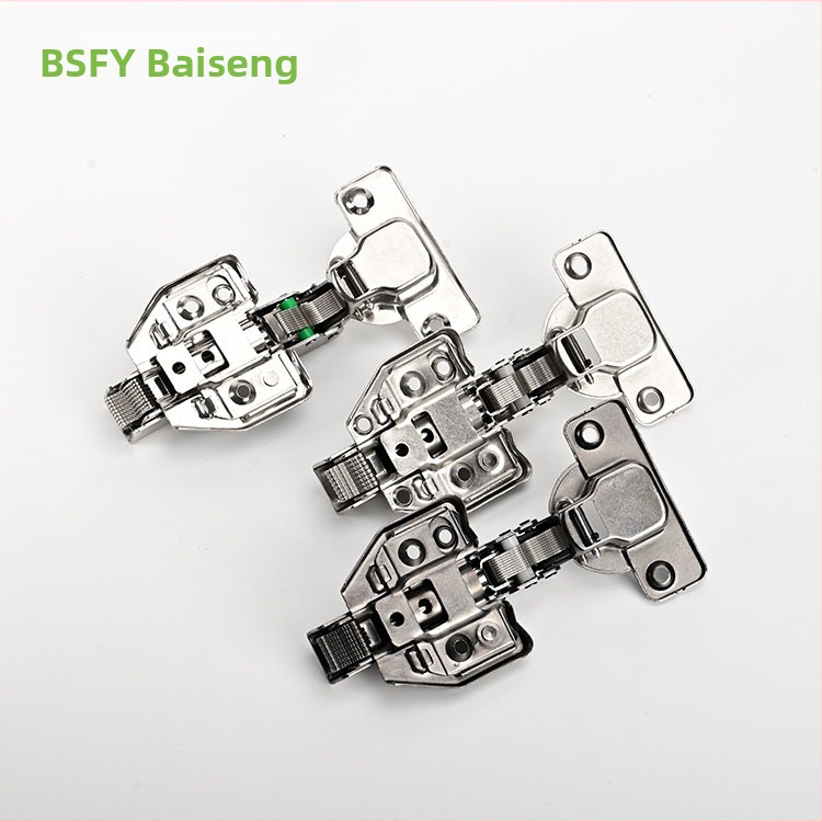 Ανοξείδωτος μεντεσές ντουλάπας με 3D αποσβεστικό μηχανισμό, αποσπώμενος, πάχος 3,5 mm, κατάλληλος για διάφορες πόρτες ντουλαπιών