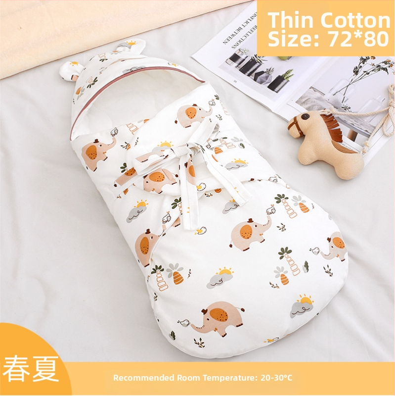 Νεογέννητος υπνόσακος-σβούλ από 100% βαμβάκι, γέμισμα βαμβάκι, κατάλληλος για Άνοιξη, Καλοκαίρι, Φθινόπωρο και Χειμώνα