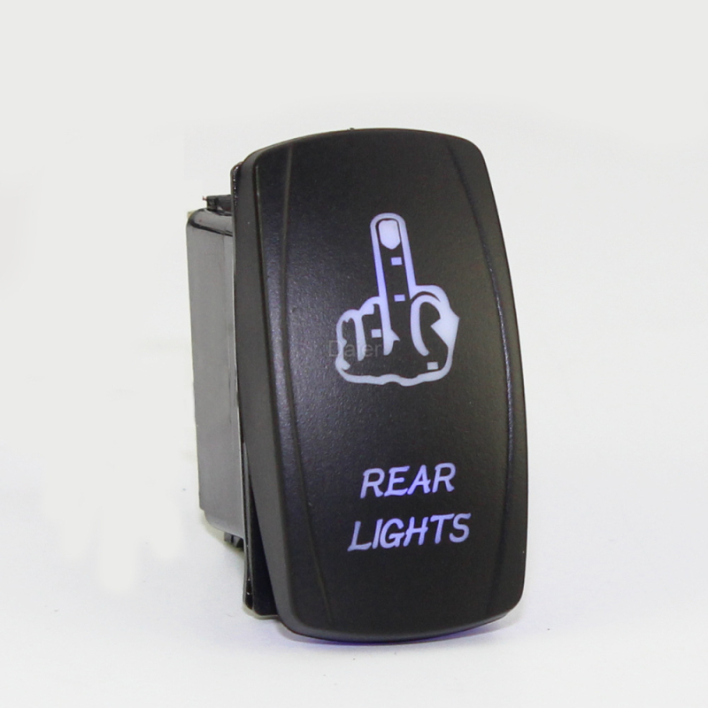 DAIER θαλάσσιο διακόπτης με φως, αδιάβροχος τετράγωνος διακόπτης, 20 A, CE, κάτω από 50 V, 50.000 κύκλοι μόνωσης ≥1000