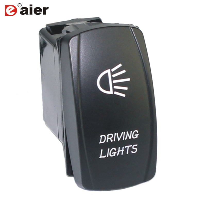 DAIER θαλάσσιο διακόπτης με φως, αδιάβροχος τετράγωνος διακόπτης, 20 A, CE, κάτω από 50 V, 50.000 κύκλοι μόνωσης ≥1000