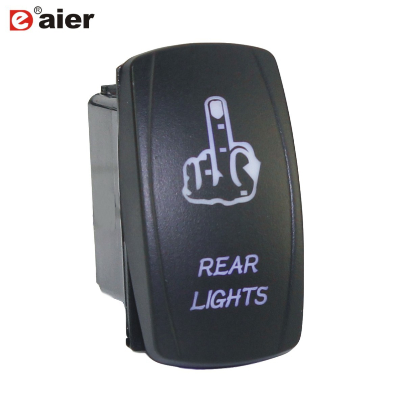 DAIER θαλάσσιο διακόπτης με φως, αδιάβροχος τετράγωνος διακόπτης, 20 A, CE, κάτω από 50 V, 50.000 κύκλοι μόνωσης ≥1000