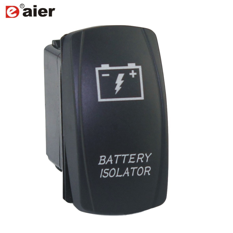 DAIER θαλάσσιο διακόπτης με φως, αδιάβροχος τετράγωνος διακόπτης, 20 A, CE, κάτω από 50 V, 50.000 κύκλοι μόνωσης ≥1000