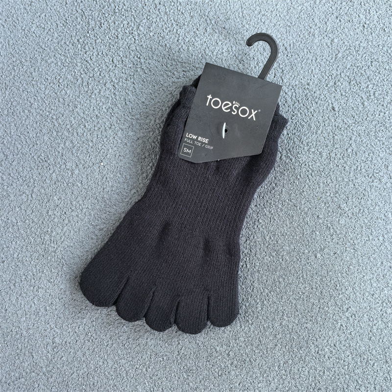 Toesox Pilates čarape s podijeljenim prstima - protuklizne, upijaju znoj, pamuk, za unutarnju yogu