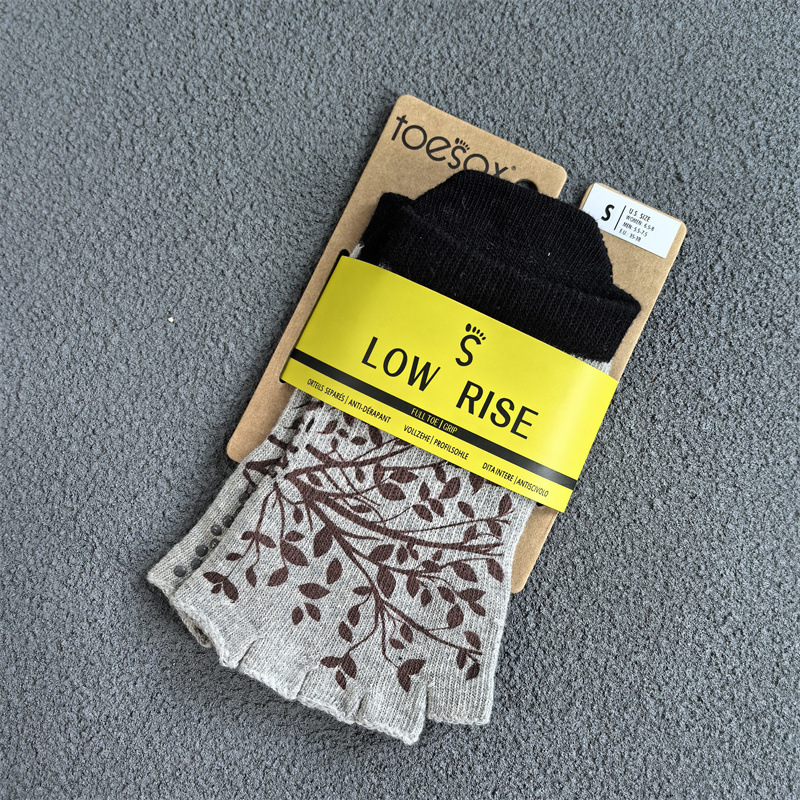 Toesox Pilates čarape s podijeljenim prstima - protuklizne, upijaju znoj, pamuk, za unutarnju yogu