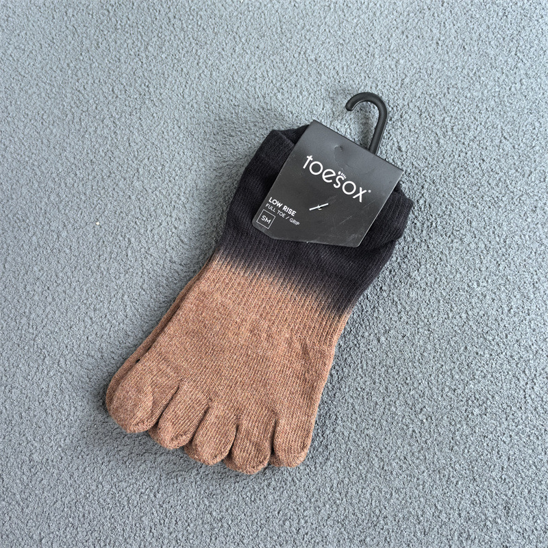 Toesox Pilates čarape s podijeljenim prstima - protuklizne, upijaju znoj, pamuk, za unutarnju yogu