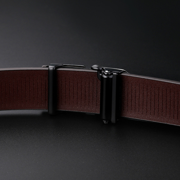 Curea din piele pentru bărbați, design 12 zodii, cataramă automată, piele naturală, două straturi de piele de vițel, placare electrolitică