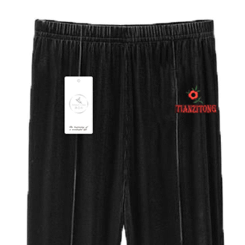 Κολάν με επένδυση φλις, ψηλή μέση, μικροελαστικότητα, μείγμα βελούδου-βισκόζης