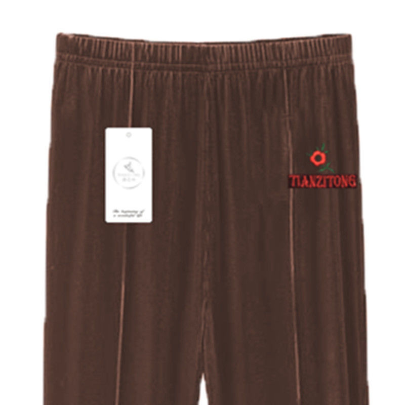 Κολάν με επένδυση φλις, ψηλή μέση, μικροελαστικότητα, μείγμα βελούδου-βισκόζης