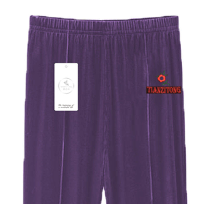 Κολάν με επένδυση φλις, ψηλή μέση, μικροελαστικότητα, μείγμα βελούδου-βισκόζης