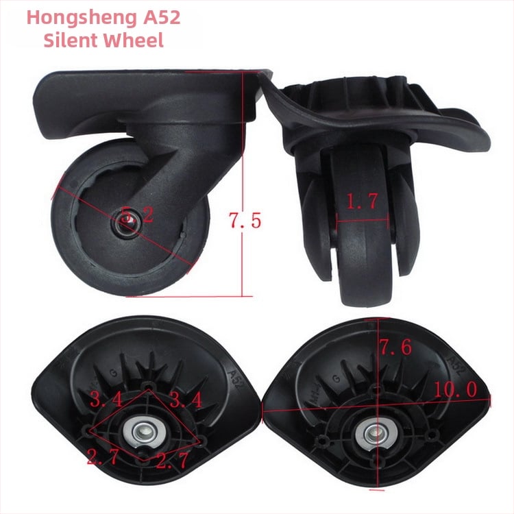 Аксесоари за колелата на багаж ABS материал, модел A20-A90, универсални колелни части, пускане през есента на 2023