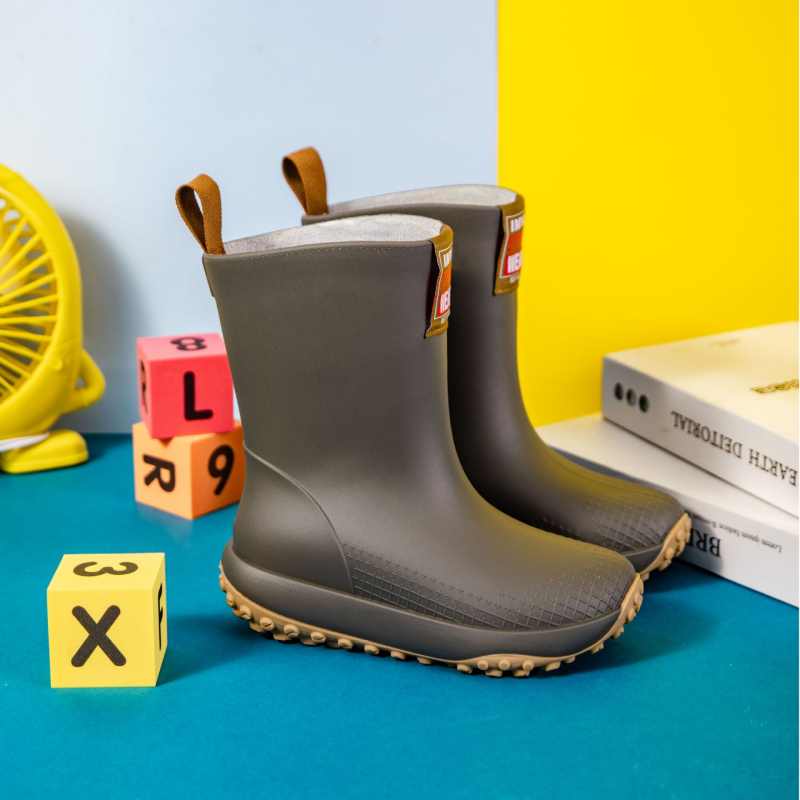 Botosei de ploaie pentru femei, slip-on, gambă joasă, exterior PVC, impermeabile, talpă antiderapantă