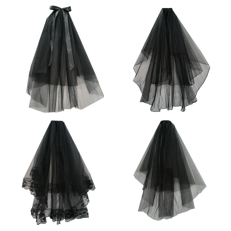 Αξεσουάρ κεφαλής - Δίκτυο βέλο, Γοτθικό εθνοτικό στυλ, Διπλό στρώμα, Άνοιξη 2024, Διαθέσιμη παραμετροποίηση