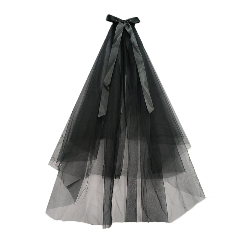 Αξεσουάρ κεφαλής - Δίκτυο βέλο, Γοτθικό εθνοτικό στυλ, Διπλό στρώμα, Άνοιξη 2024, Διαθέσιμη παραμετροποίηση