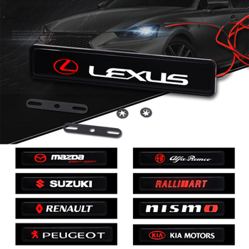 Комплект светлина за радиаторна решетка – универсален, ABS, 5W, монтиран с винтове