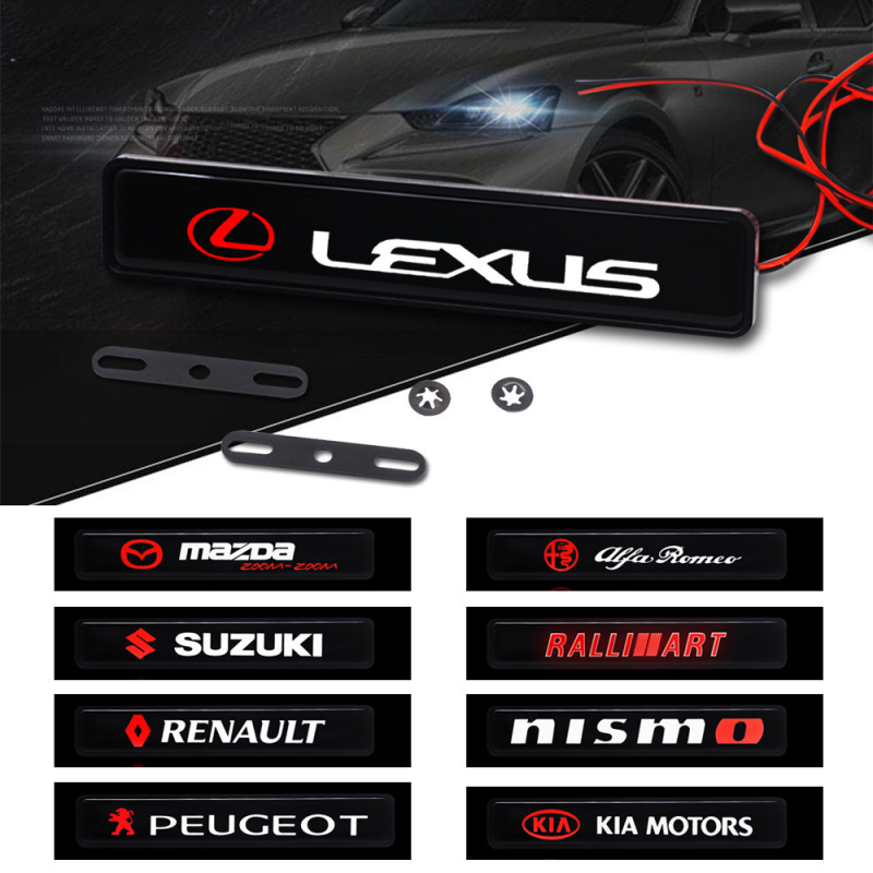 Комплект светлина за радиаторна решетка – универсален, ABS, 5W, монтиран с винтове