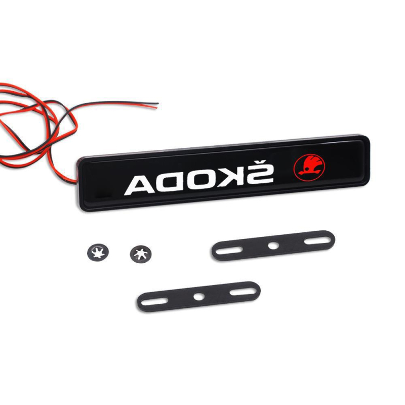 Комплект светлина за радиаторна решетка – универсален, ABS, 5W, монтиран с винтове