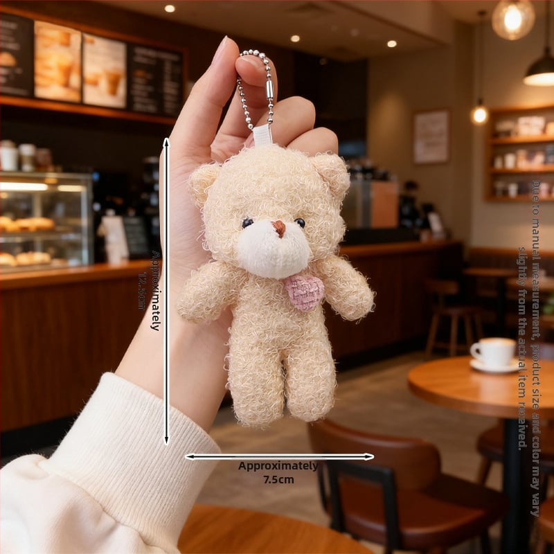 Λούτρινο αρκουδάκι με μπρελόκ – κρυσταλλικά απαλό γούνι, γέμισμα PP βαμβάκι, εξατομίκευση δειγμάτων, κατάλληλο από 14 ετών