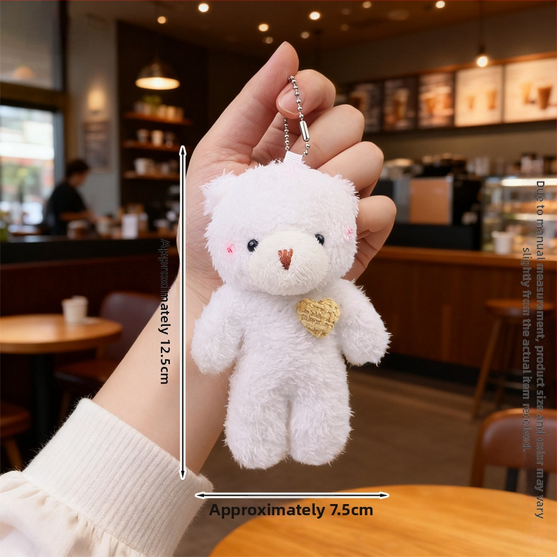 Λούτρινο αρκουδάκι με μπρελόκ – κρυσταλλικά απαλό γούνι, γέμισμα PP βαμβάκι, εξατομίκευση δειγμάτων, κατάλληλο από 14 ετών