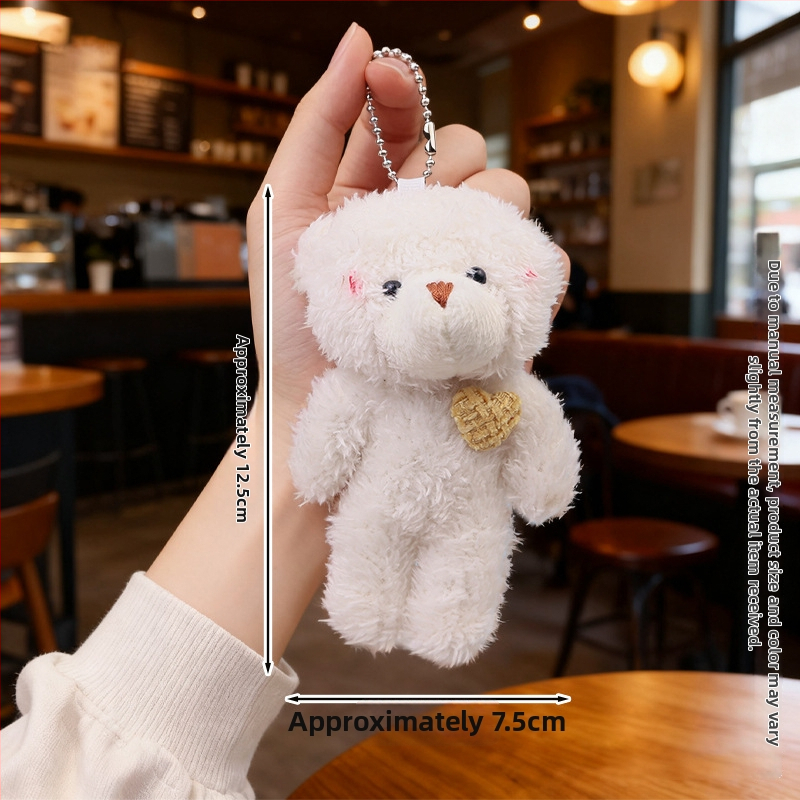 Λούτρινο αρκουδάκι με μπρελόκ – κρυσταλλικά απαλό γούνι, γέμισμα PP βαμβάκι, εξατομίκευση δειγμάτων, κατάλληλο από 14 ετών