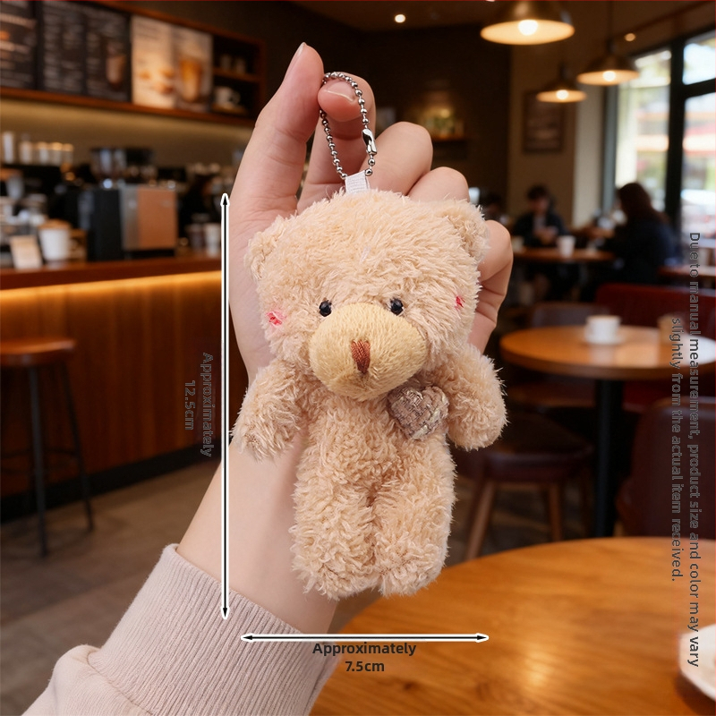 Λούτρινο αρκουδάκι με μπρελόκ – κρυσταλλικά απαλό γούνι, γέμισμα PP βαμβάκι, εξατομίκευση δειγμάτων, κατάλληλο από 14 ετών