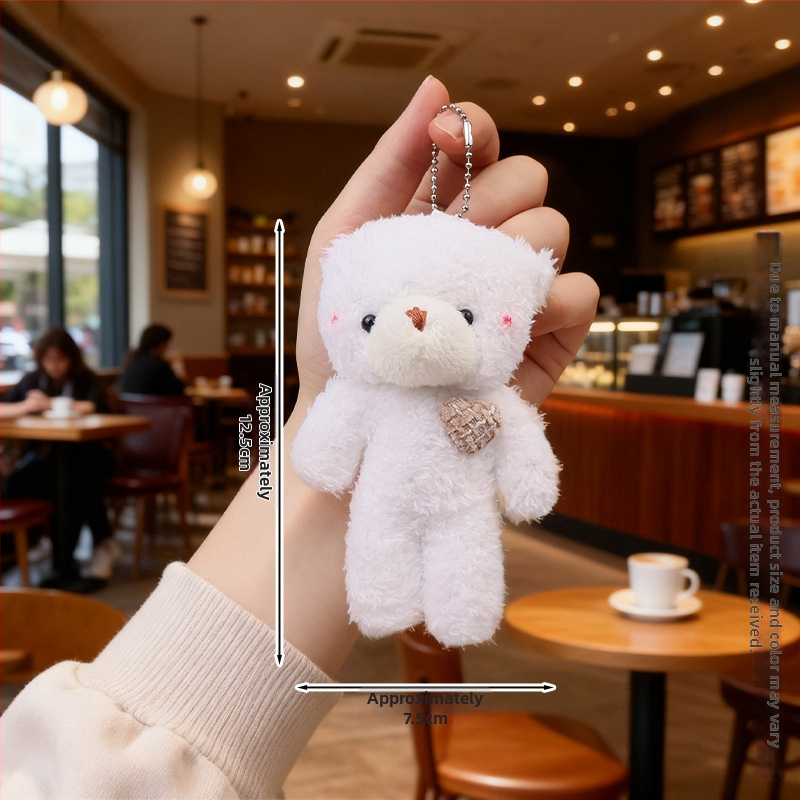 Λούτρινο αρκουδάκι με μπρελόκ – κρυσταλλικά απαλό γούνι, γέμισμα PP βαμβάκι, εξατομίκευση δειγμάτων, κατάλληλο από 14 ετών