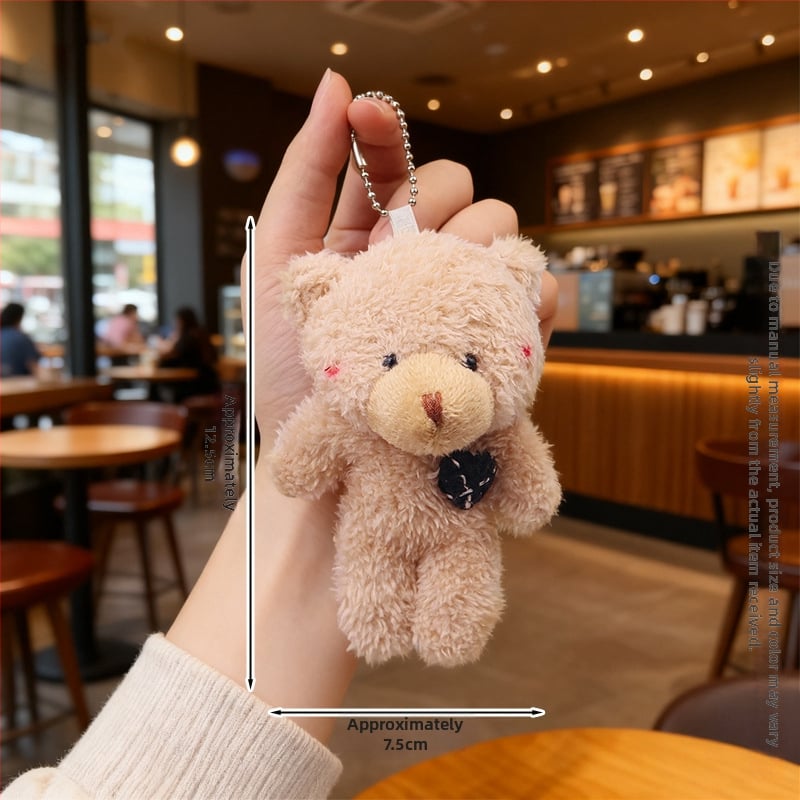 Λούτρινο αρκουδάκι με μπρελόκ – κρυσταλλικά απαλό γούνι, γέμισμα PP βαμβάκι, εξατομίκευση δειγμάτων, κατάλληλο από 14 ετών