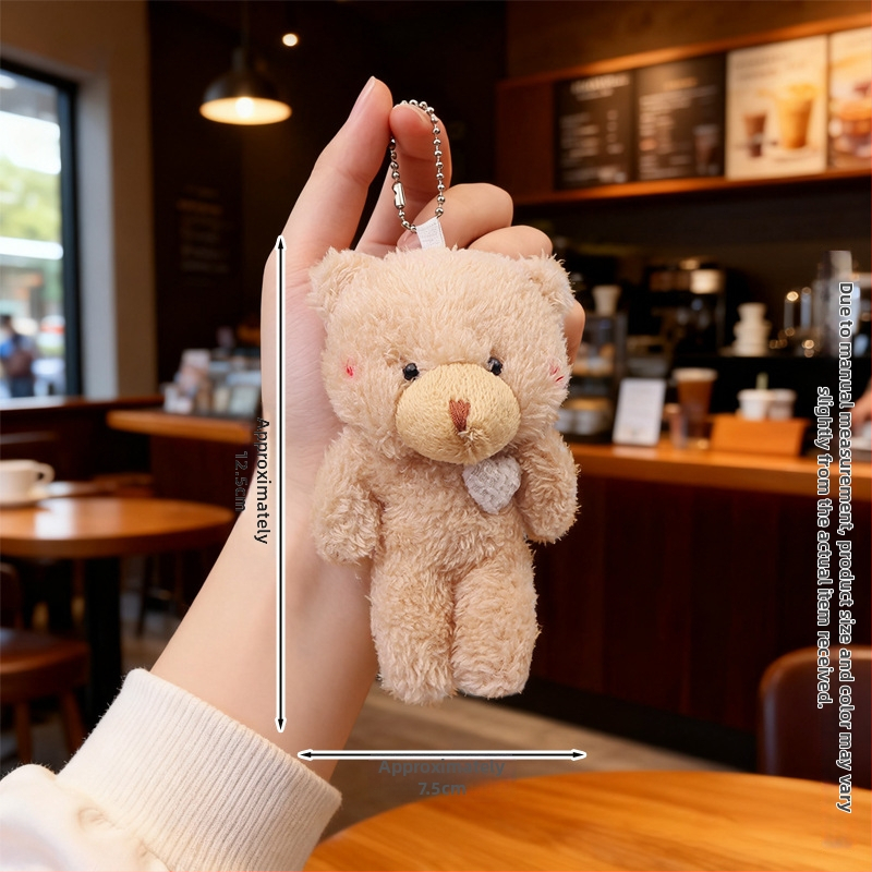 Λούτρινο αρκουδάκι με μπρελόκ – κρυσταλλικά απαλό γούνι, γέμισμα PP βαμβάκι, εξατομίκευση δειγμάτων, κατάλληλο από 14 ετών