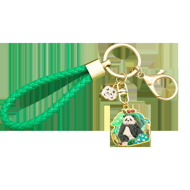 Panda kulcstartó, fém, aranyos stílus (Személyes ajándék; Születésnap, Diplomázás)