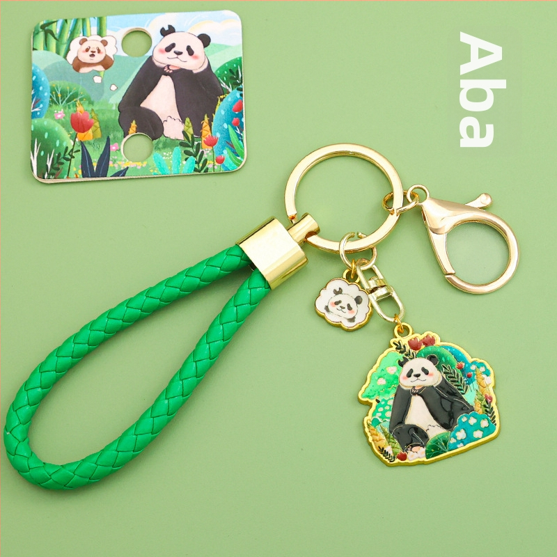 Panda kulcstartó, fém, aranyos stílus (Személyes ajándék; Születésnap, Diplomázás)