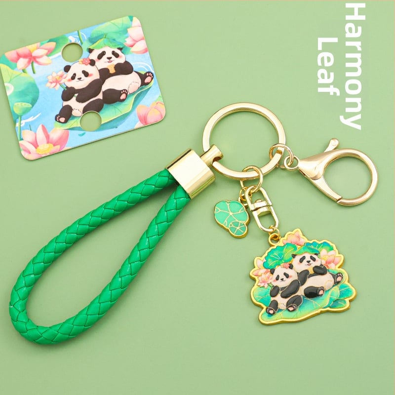 Panda kulcstartó, fém, aranyos stílus (Személyes ajándék; Születésnap, Diplomázás)