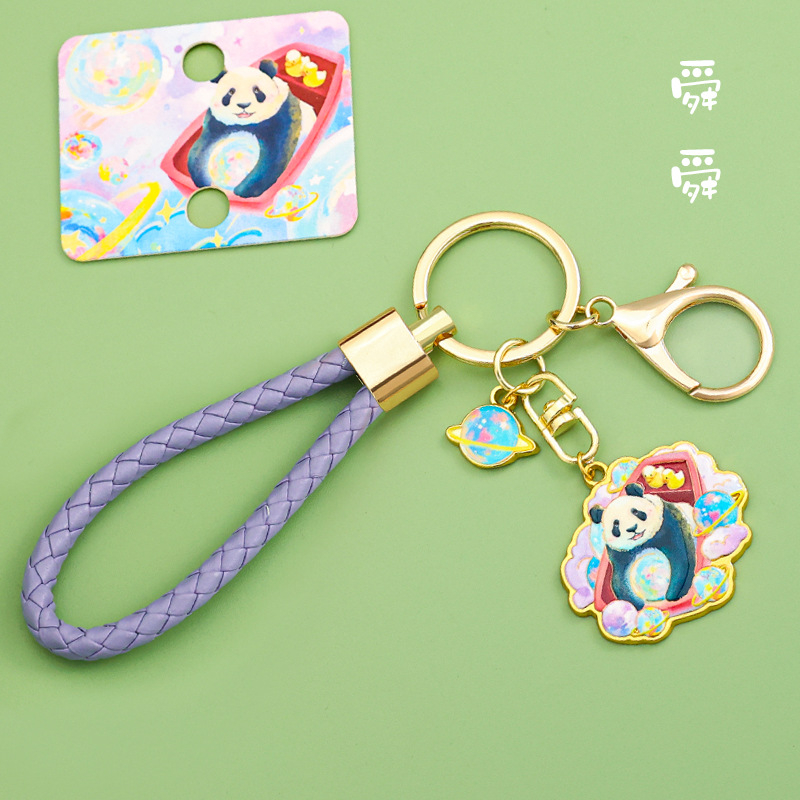 Panda kulcstartó, fém, aranyos stílus (Személyes ajándék; Születésnap, Diplomázás)