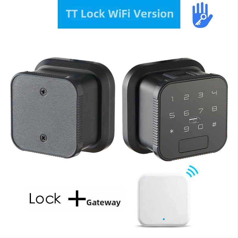 Weirman B3 интелигентен заключващ механизъм за дървена врата с отпечатък, парола, карта и ключ, дистанционно отключване; съхранява до 100 отпечатъка, над 100 000 отключвания, сканиране до 0,5 s, DC захранване, -20–65°C, 20–90% влажност.