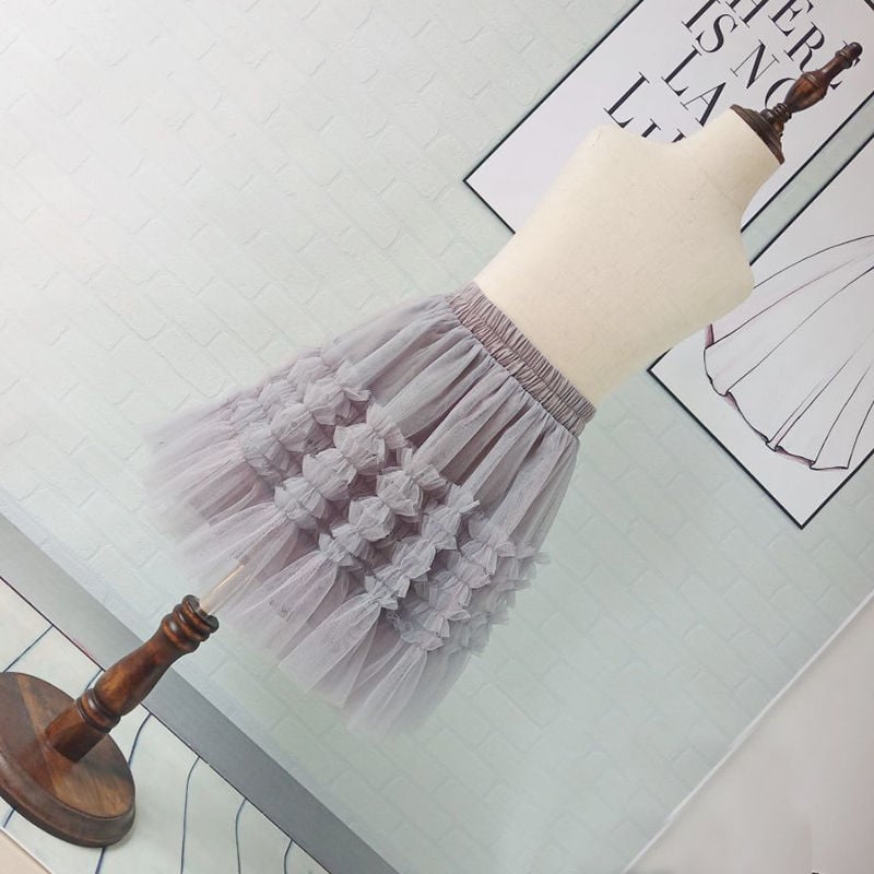 Fustă plisată pentru fete cu căptușeală, stil coreean, uni, pentru vârsta peste 8 ani, vară 2022