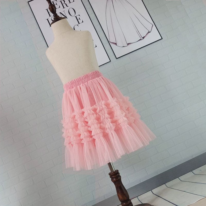 Fustă plisată pentru fete cu căptușeală, stil coreean, uni, pentru vârsta peste 8 ani, vară 2022