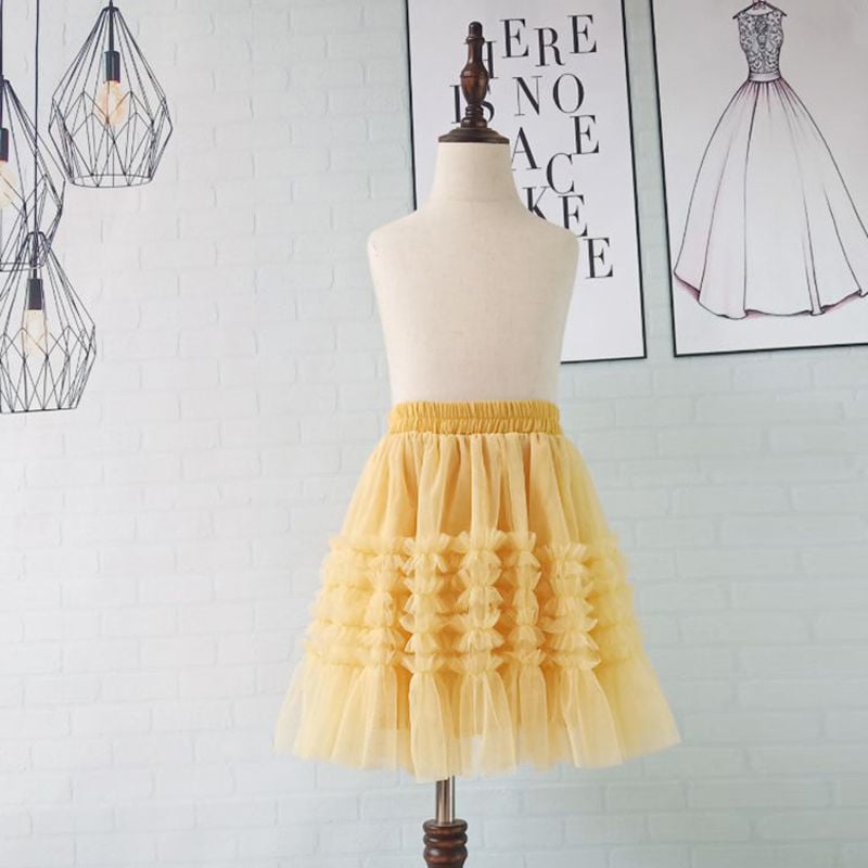 Fustă plisată pentru fete cu căptușeală, stil coreean, uni, pentru vârsta peste 8 ani, vară 2022