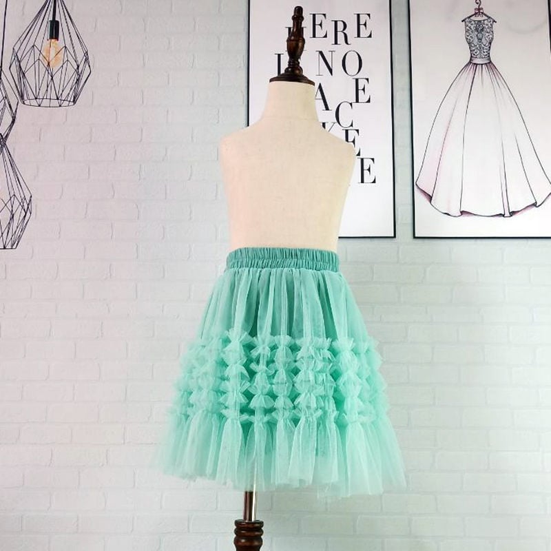 Fustă plisată pentru fete cu căptușeală, stil coreean, uni, pentru vârsta peste 8 ani, vară 2022