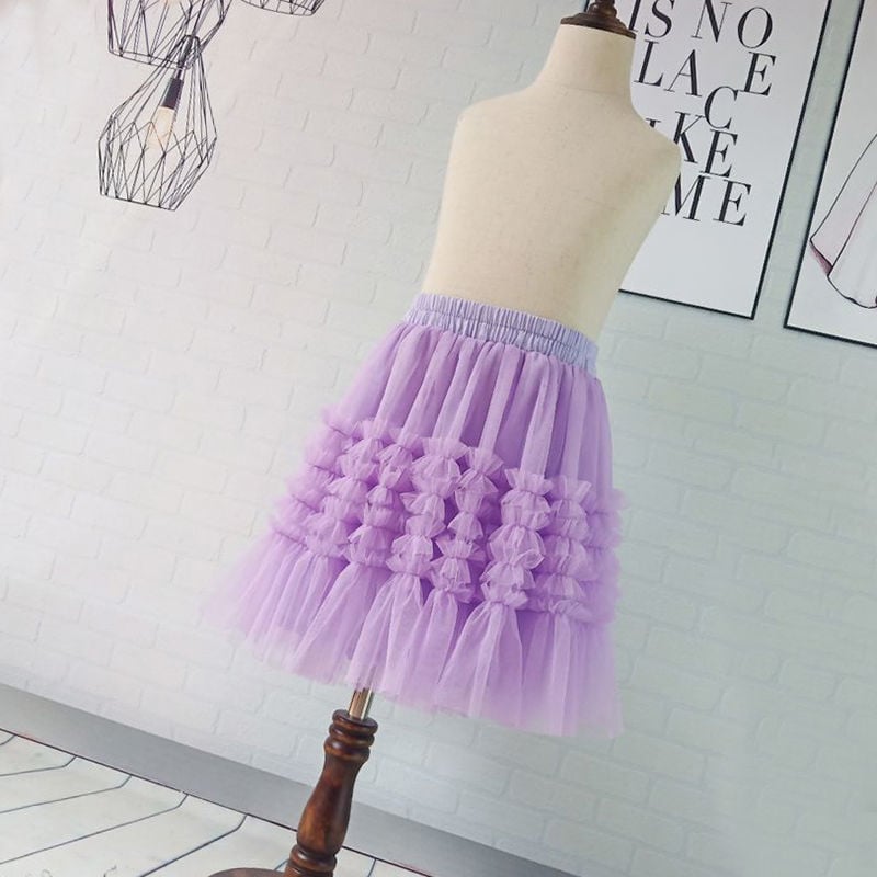 Fustă plisată pentru fete cu căptușeală, stil coreean, uni, pentru vârsta peste 8 ani, vară 2022