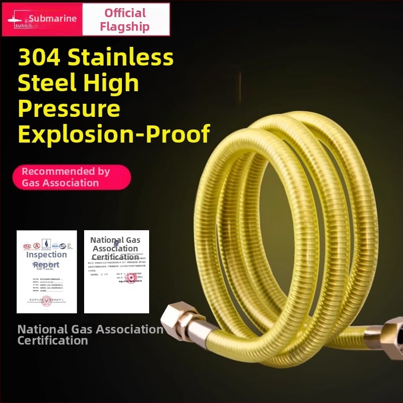 Plynovod Submarine R200-FC, 304 nerezová oceľ gofrované potrubie, normálna teplota